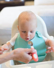 Ensemble cuillère et fourchette à prise souple 12M+