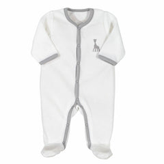 Pyjama Gris en velours Sophie la Girafe - 3 mois