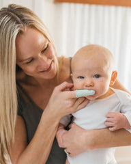 Brosse à dents en silicone avec étui mint