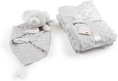 Couverture bubble avec doudou ours