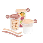 Set 12 pots Valencia + 2 cuillères