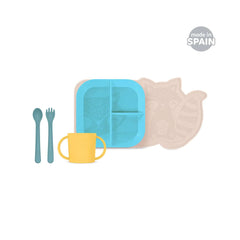 Coffret repas silicone - Learning tableware