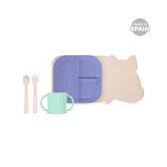 Coffret repas silicone - Learning tableware