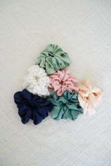 Chouchou en soie Blanc