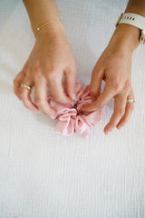 Chouchou en soie Rose