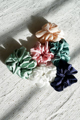 Chouchou en soie Bleu Marine