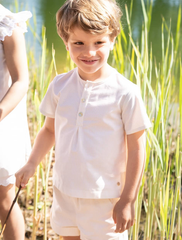 Chemise rayée jaune