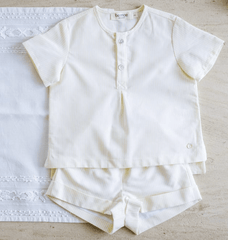 Chemise rayée jaune