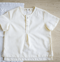 Chemise rayée jaune