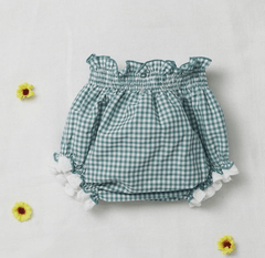 Bloomer culotte carreaux vert