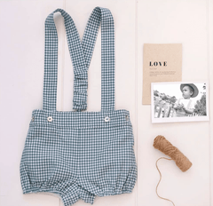 Salopette jupe-culotte carreaux vichy