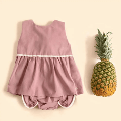 Bloomer culotte vieux rose avec dentelle