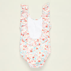 Maillot de bain 1 pièce - Bleu et rouge