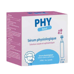 Serum physiologique Phy Bébé (Boite de 20 unidoses)