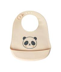 Bavoir en silicone avec poche Panda