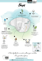 SLEEPY Bio Natural Couche Biologique Double Jumbo