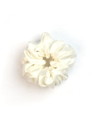 Chouchou en soie Blanc