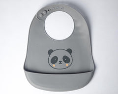 Bavoir en silicone avec poche Panda