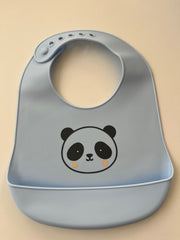 Bavoir en silicone avec poche Panda