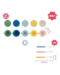 Bols antidérapants 5 & 3 cuillères souples