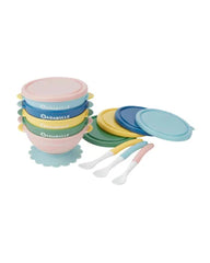 Bols antidérapants 5 & 3 cuillères souples