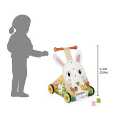 Chariot Multi-Activités Lapin en bois