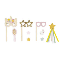 Coiffeuse en bois et accessoires Licorne