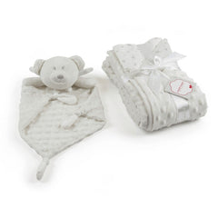 Couverture bubble avec doudou ours