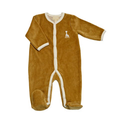 Pyjama Camel en velours Sophie la Girafe - 3 mois