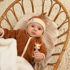 Pyjama Camel en velours Sophie la Girafe - 3 mois