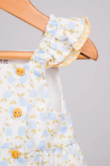 Haut à volants carreaux