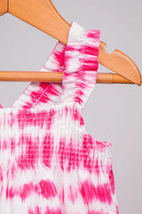 Haut à volants carreaux