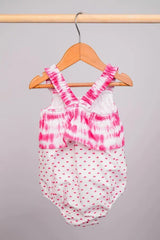 Haut à volants carreaux