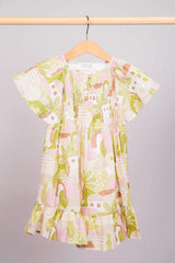 Haut à volants carreaux