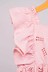 Haut à volants carreaux