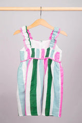 Haut à volants carreaux