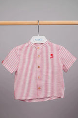 Haut à volants carreaux