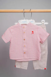 Haut à volants carreaux