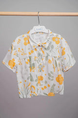 Haut à volants carreaux