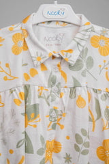 Haut à volants carreaux