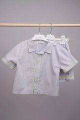 Haut à volants carreaux