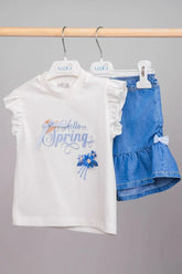 Haut à volants carreaux