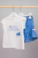 Haut à volants carreaux