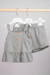 Haut à volants carreaux