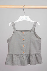 Haut à volants carreaux