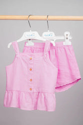 Haut à volants carreaux