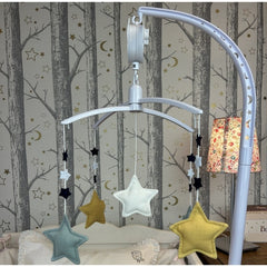 Mobile Musical Etoiles - Céladon Curry - Coton bio