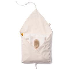 Set So Cute Baby (Cape de bain + Gant + Brosse) - Amande