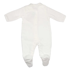 Pyjama Écru en velours jacquard