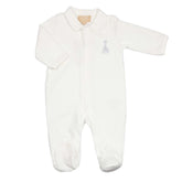 Pyjama Écru en velours jacquard